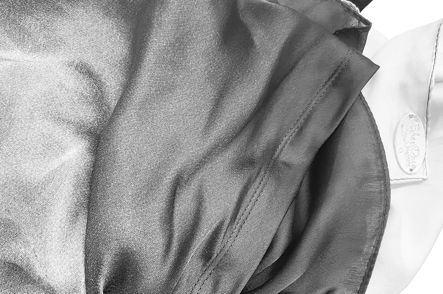 Gray white non slip headscarf