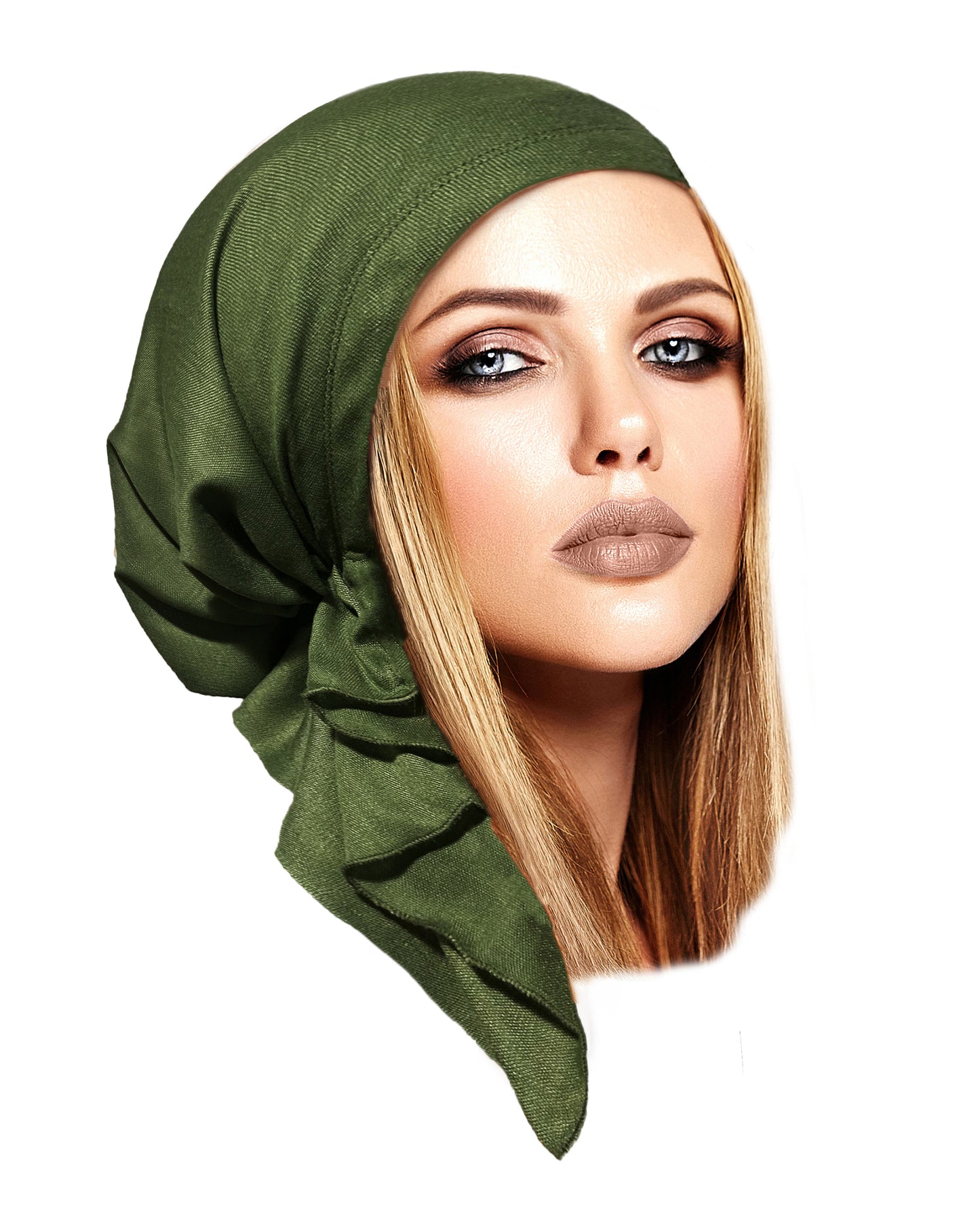 Juniper green non slip headscarf