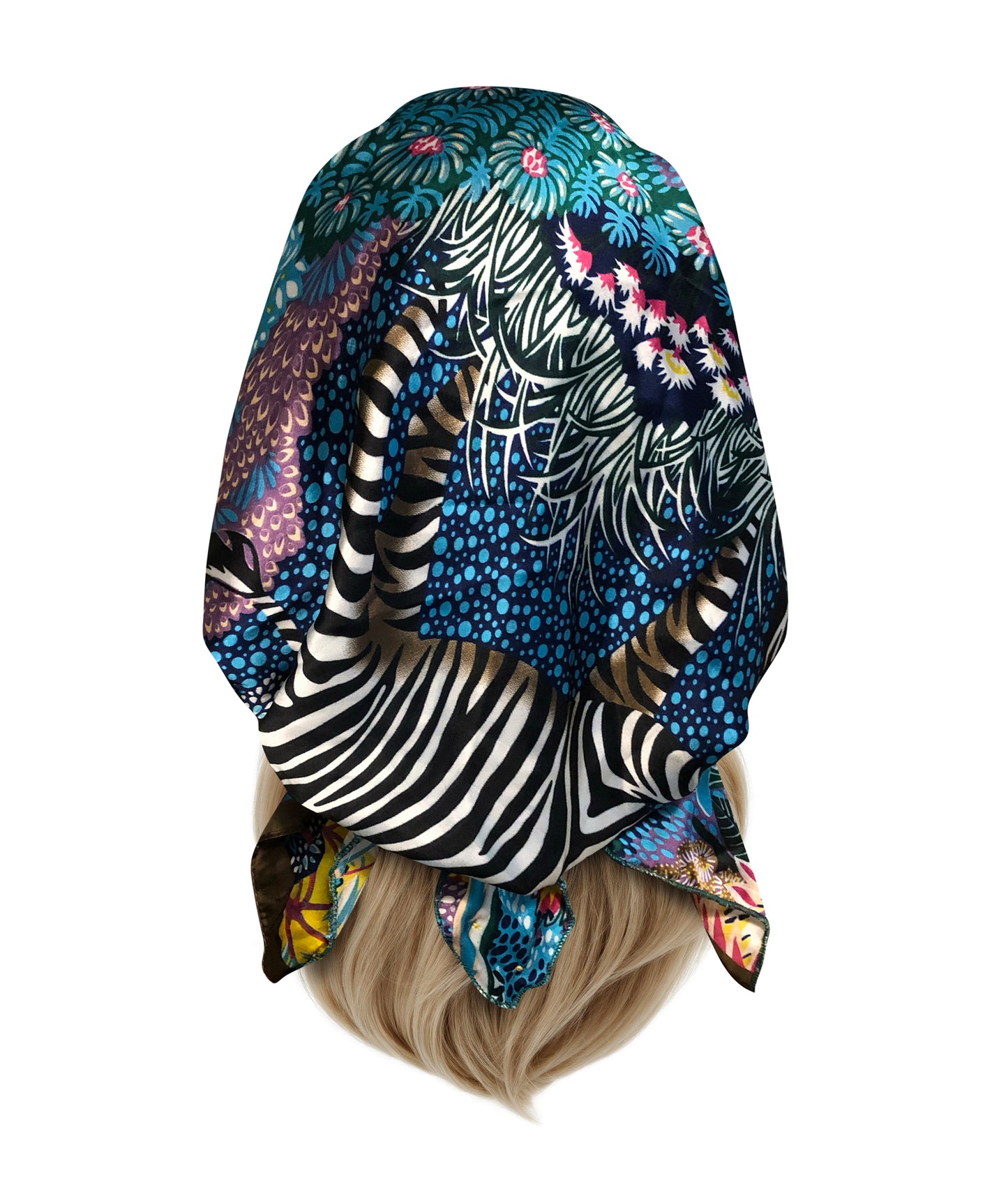 Jungle silky non slip headscarf sparkles