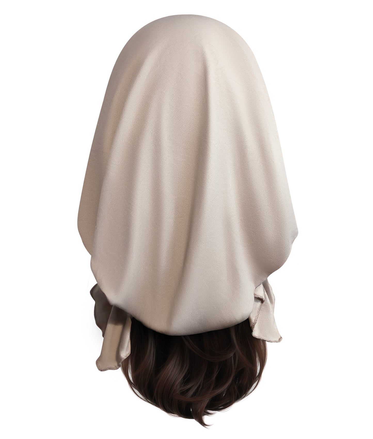 Taupe headscarf black gold sparkles
