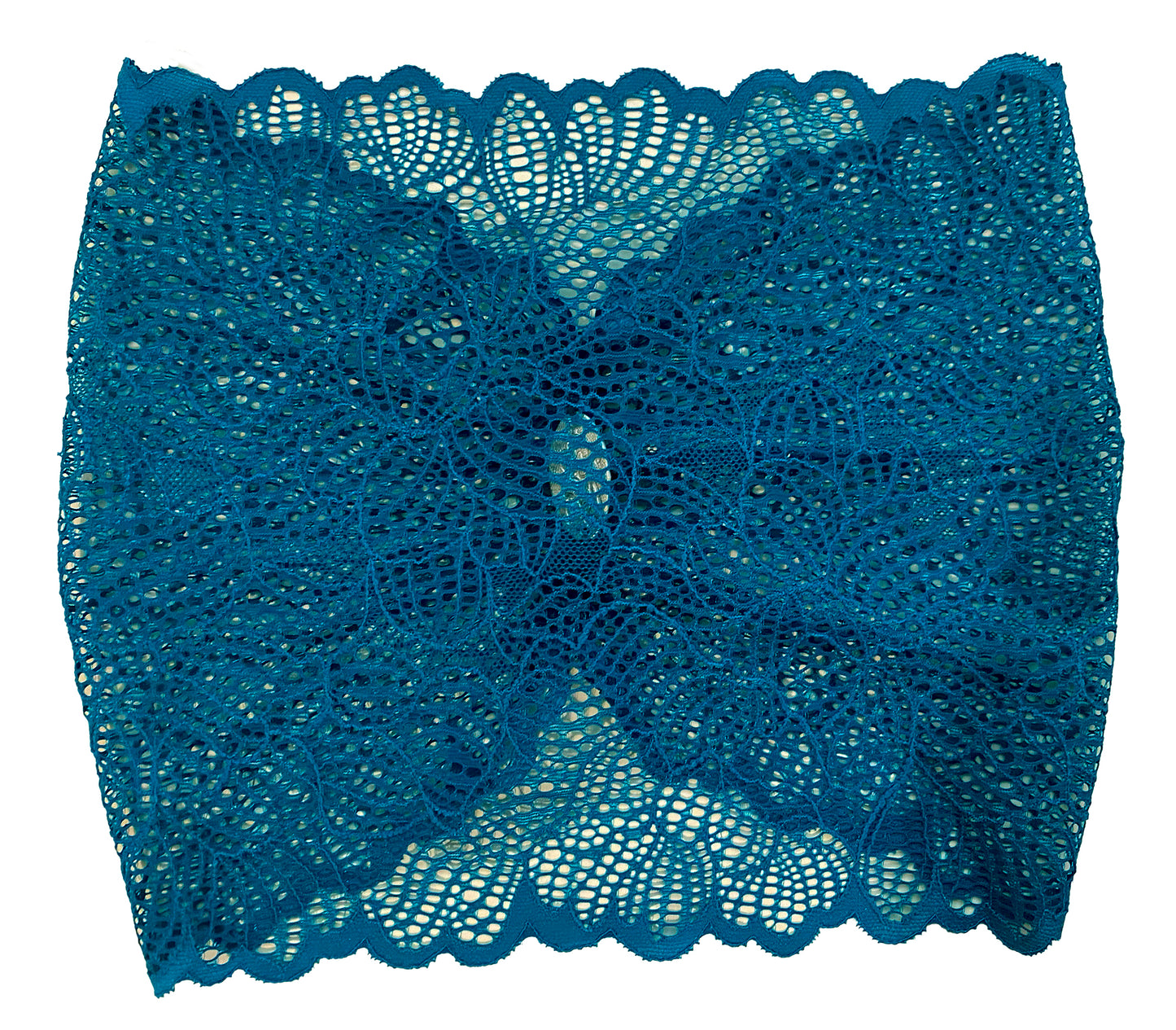 Teal turquoise lace headband