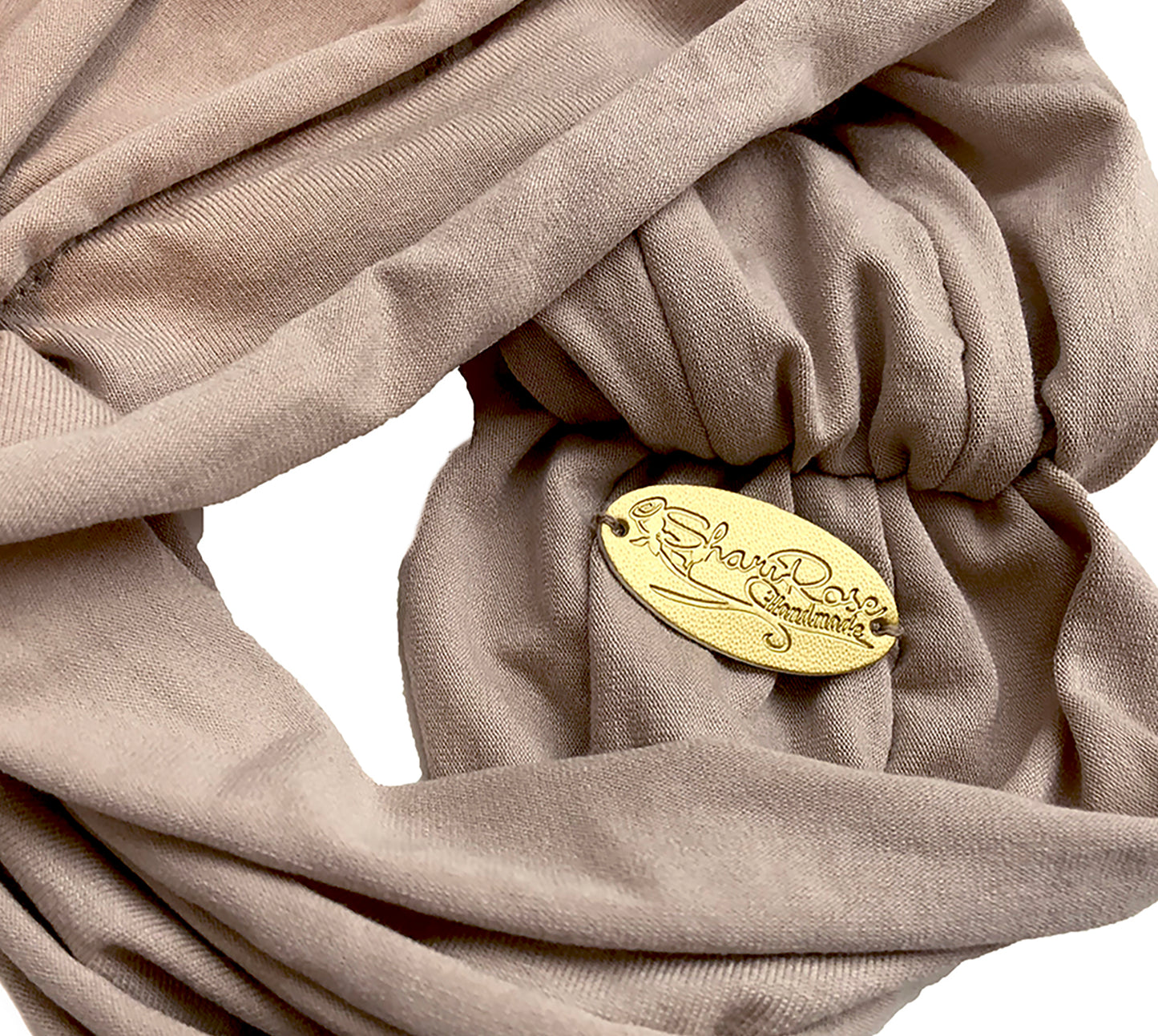 Taupe beige turban headband