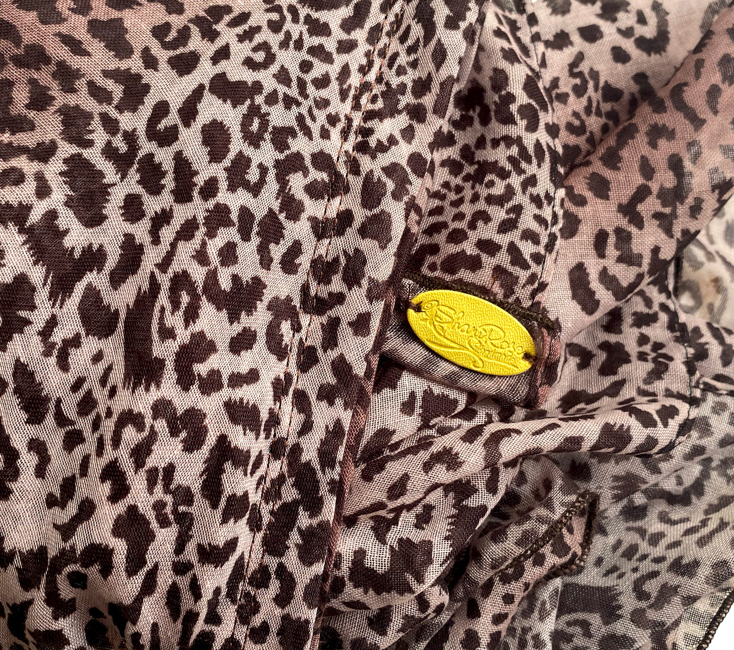Cheetah cotton non slip headscarf