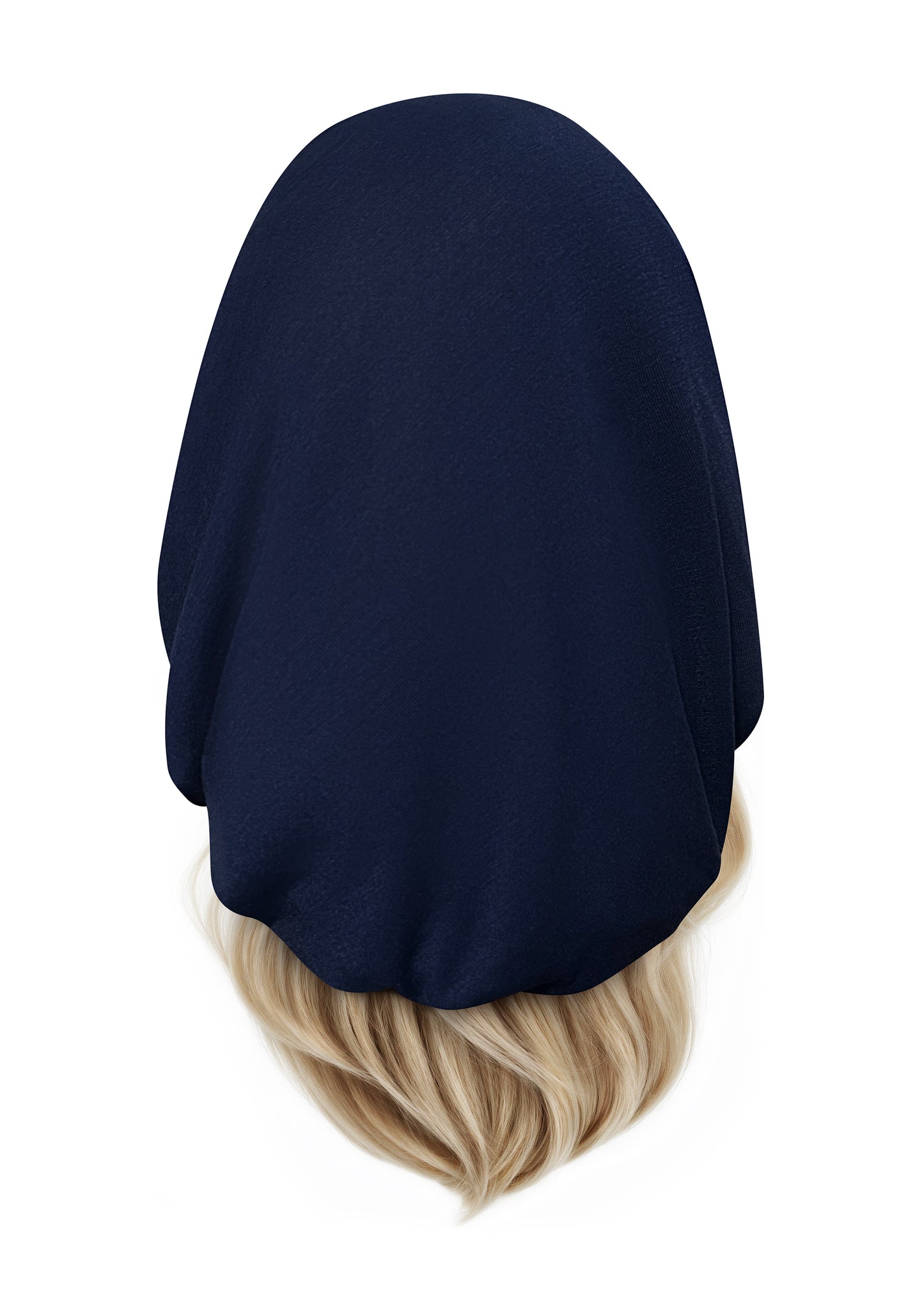 Deep navy blue non slip lightweight headscarf