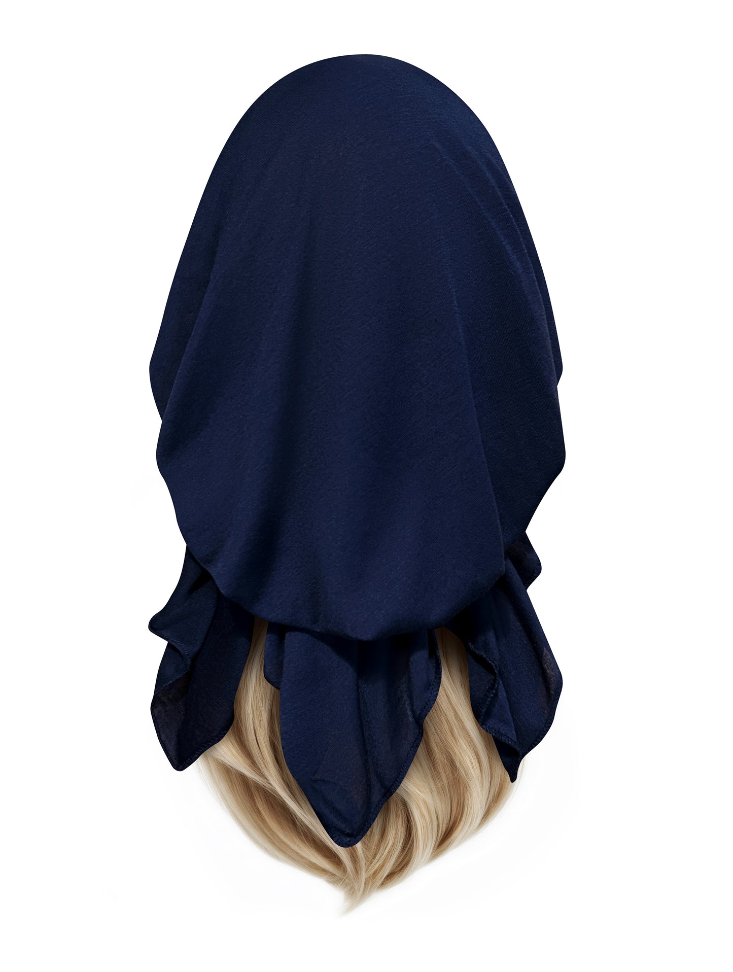 Deep navy blue non slip lightweight headscarf