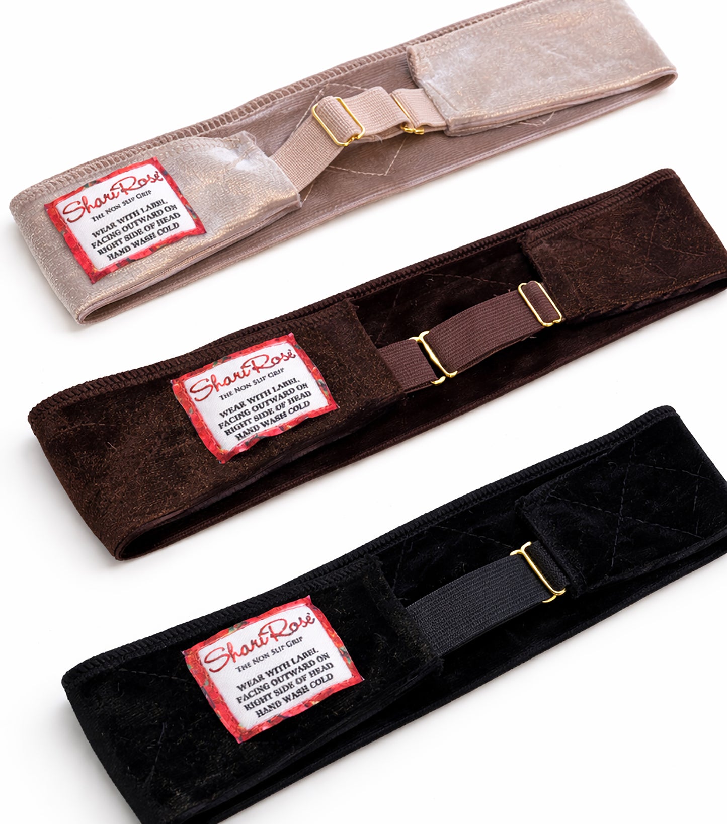 Black velour non slip headband for wig & headscarf!