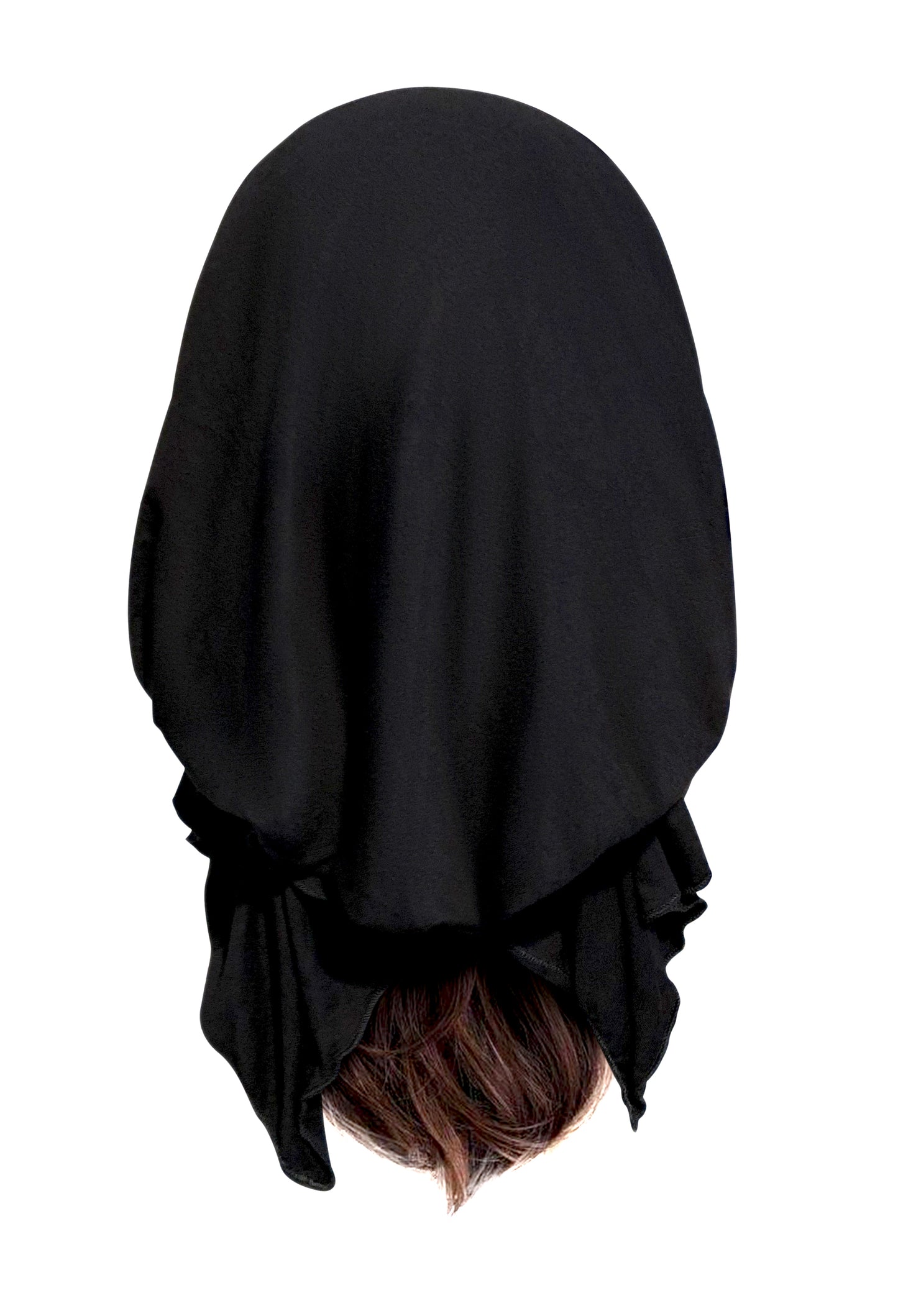 Black pre-tied headscarf gold sparkles