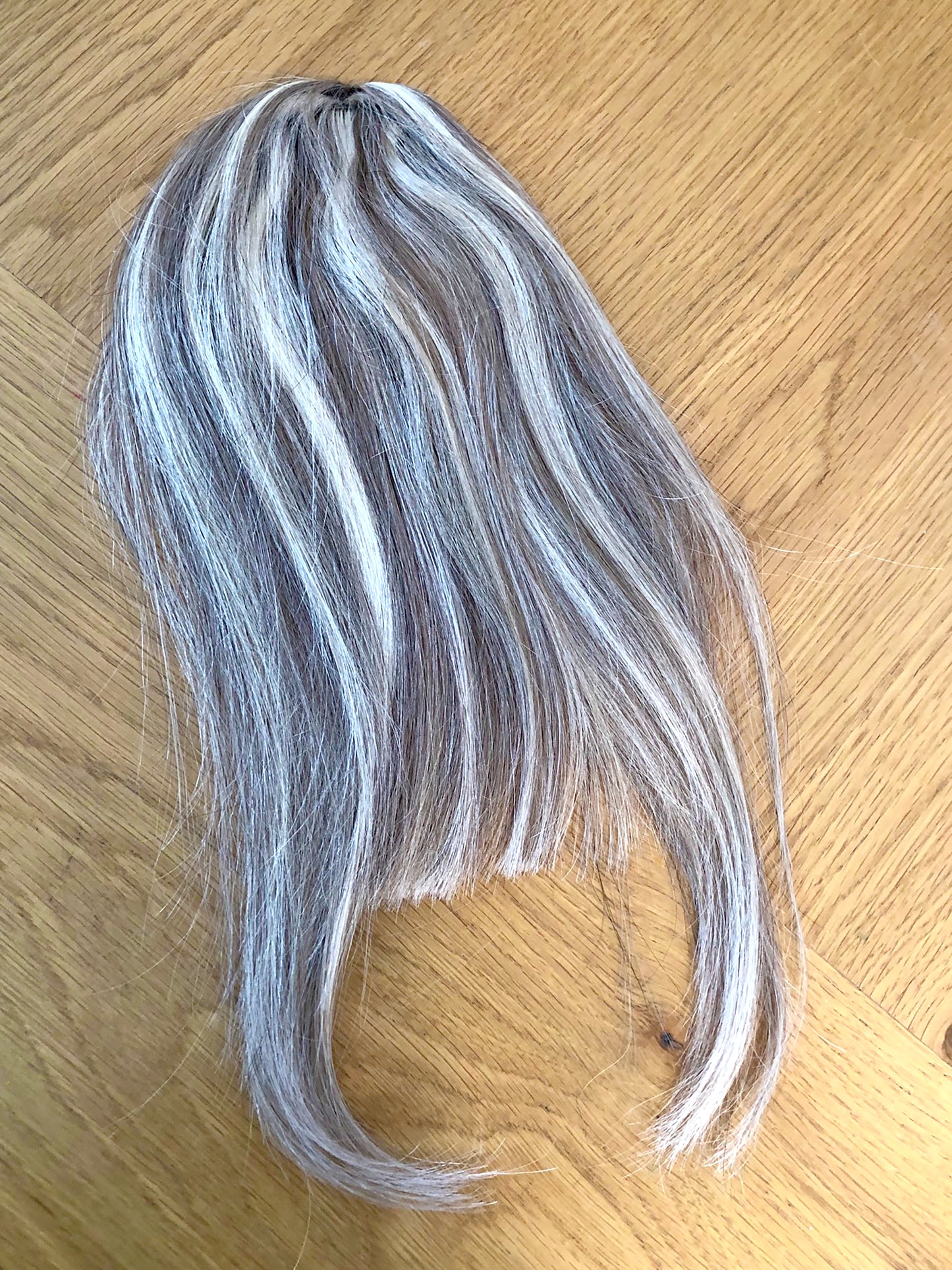 Clip in bangs hair extension mini wig 100% real human (Dirty blonde)