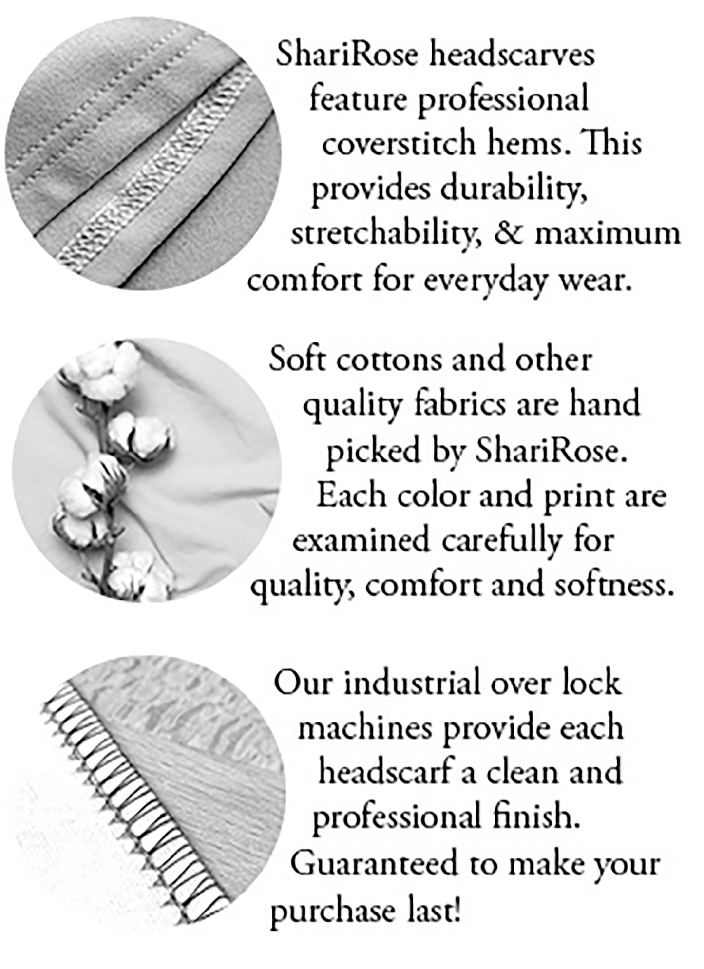 White soft cotton pre-tied headscarf