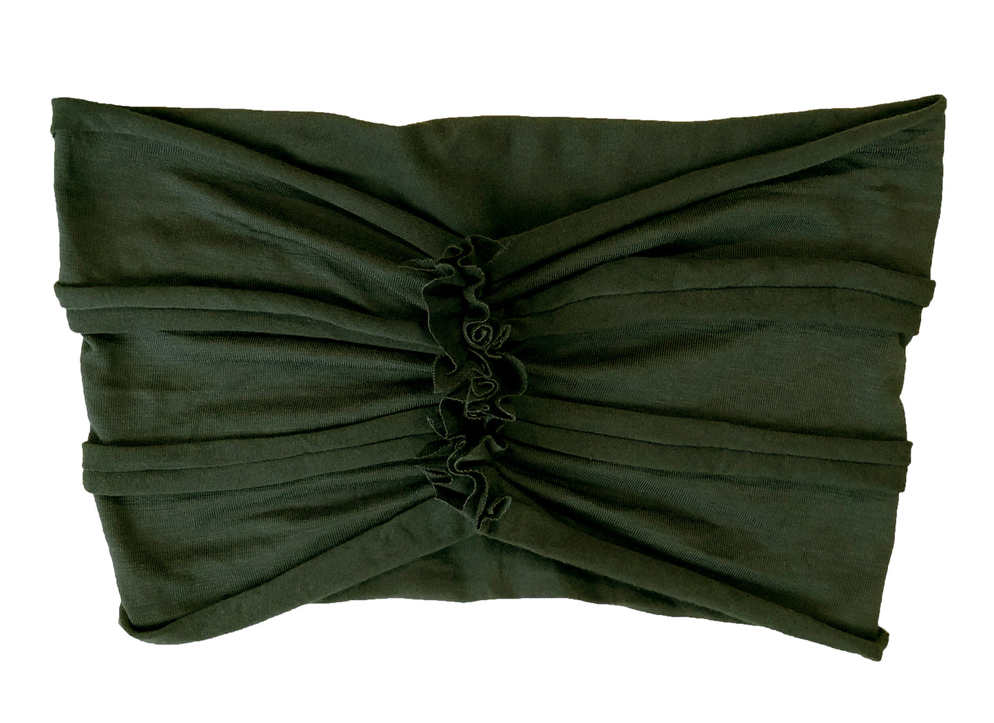Olive green soft cotton turban headband