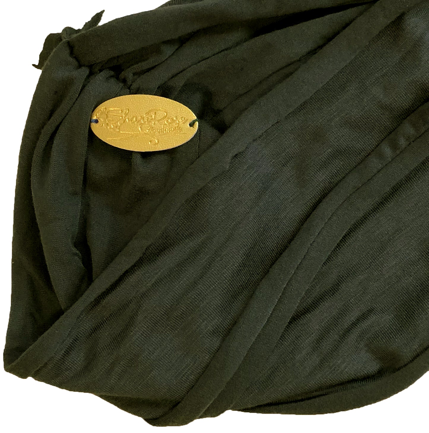 Olive green soft cotton turban headband