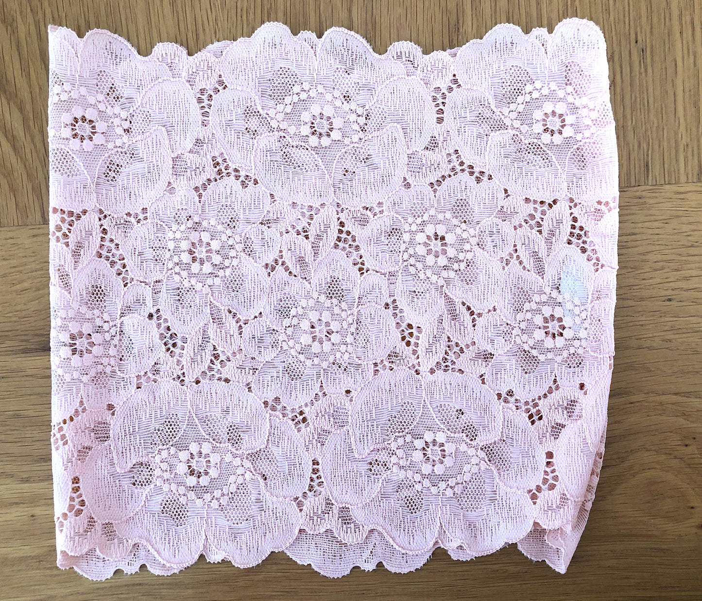Pink lace headband flower girl