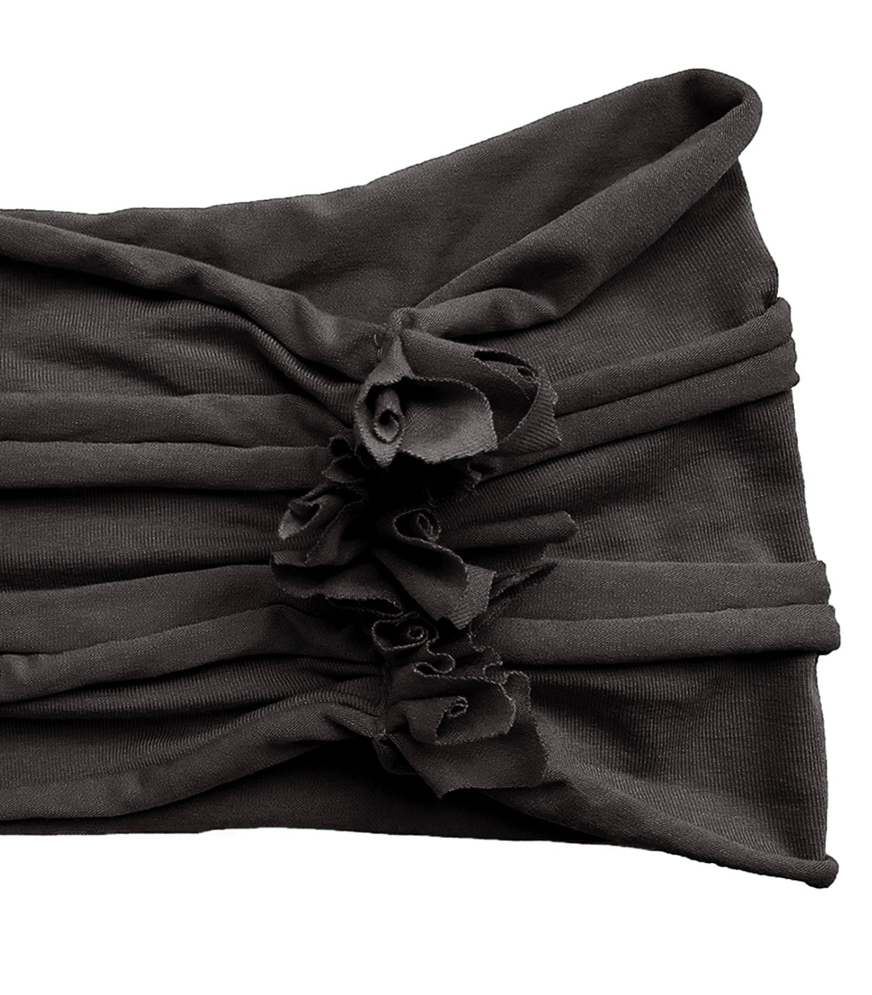 Dark slate gray turban headband