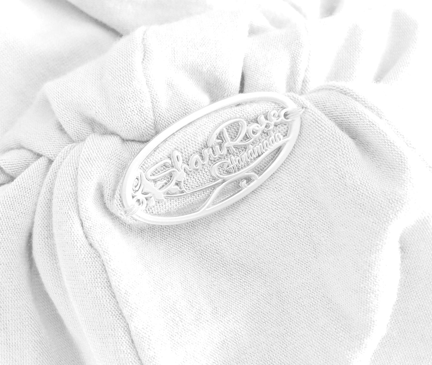 White soft cotton pre-tied headscarf