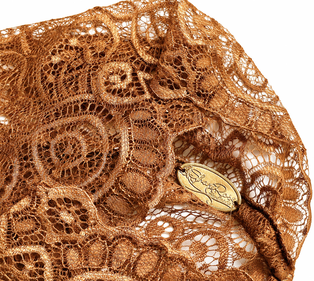 Copper Swirl Lace Headband