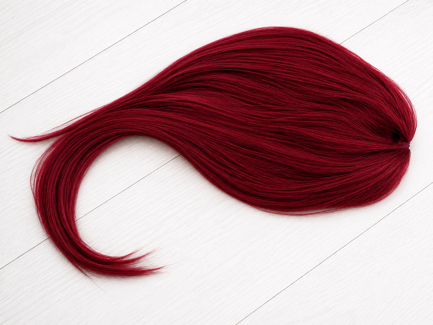 Burgundy 100% Human Hair Clip-In Bangs