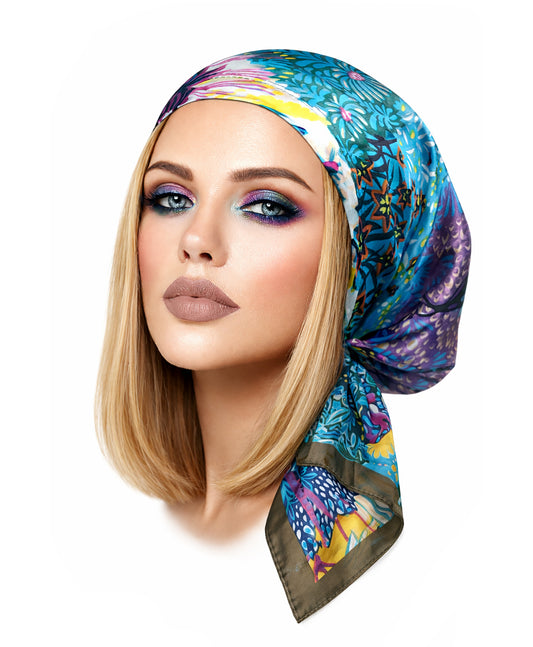 Jungle silky non slip headscarf