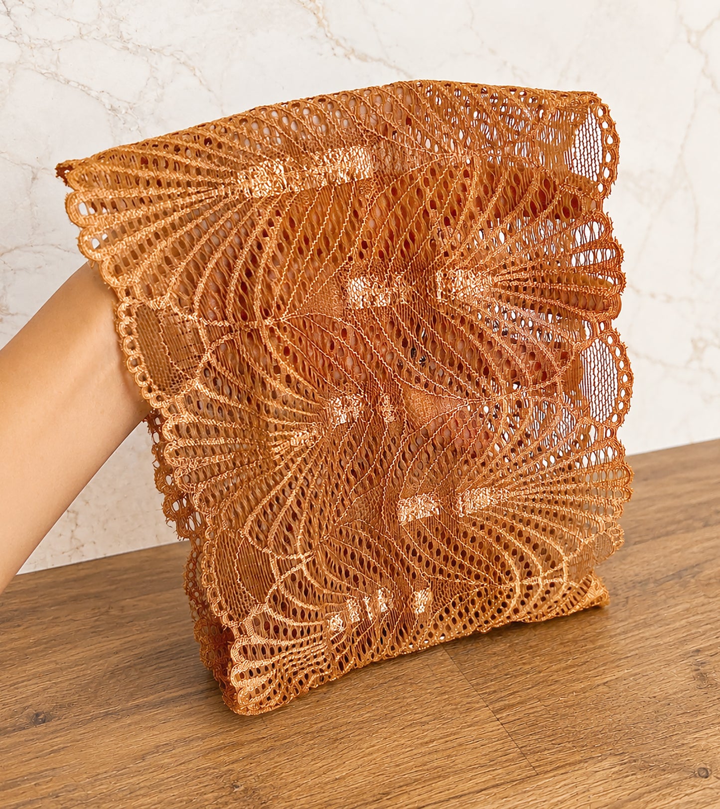 Light Brown Boho Lace Headband