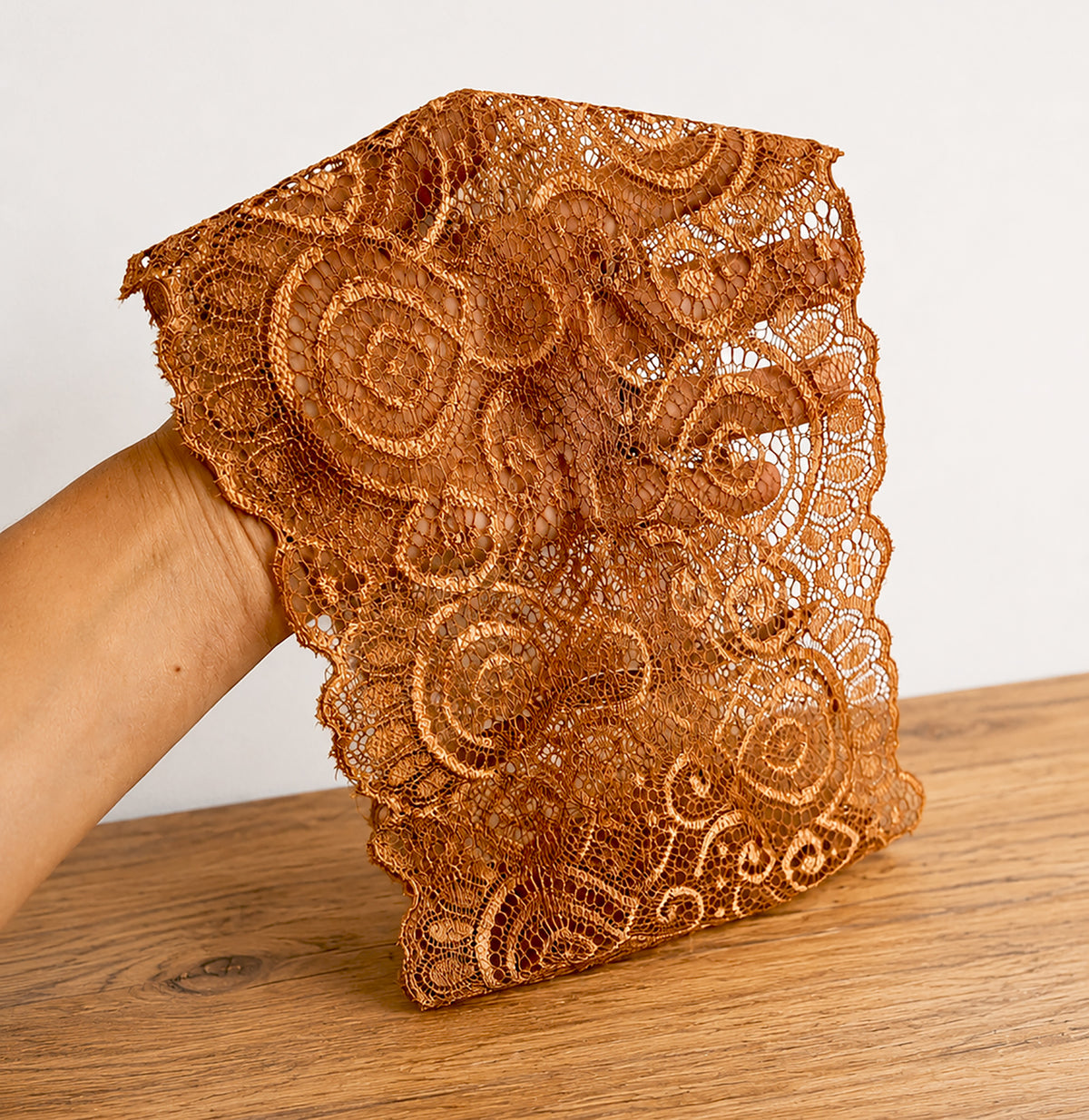 Copper Swirl Lace Headband