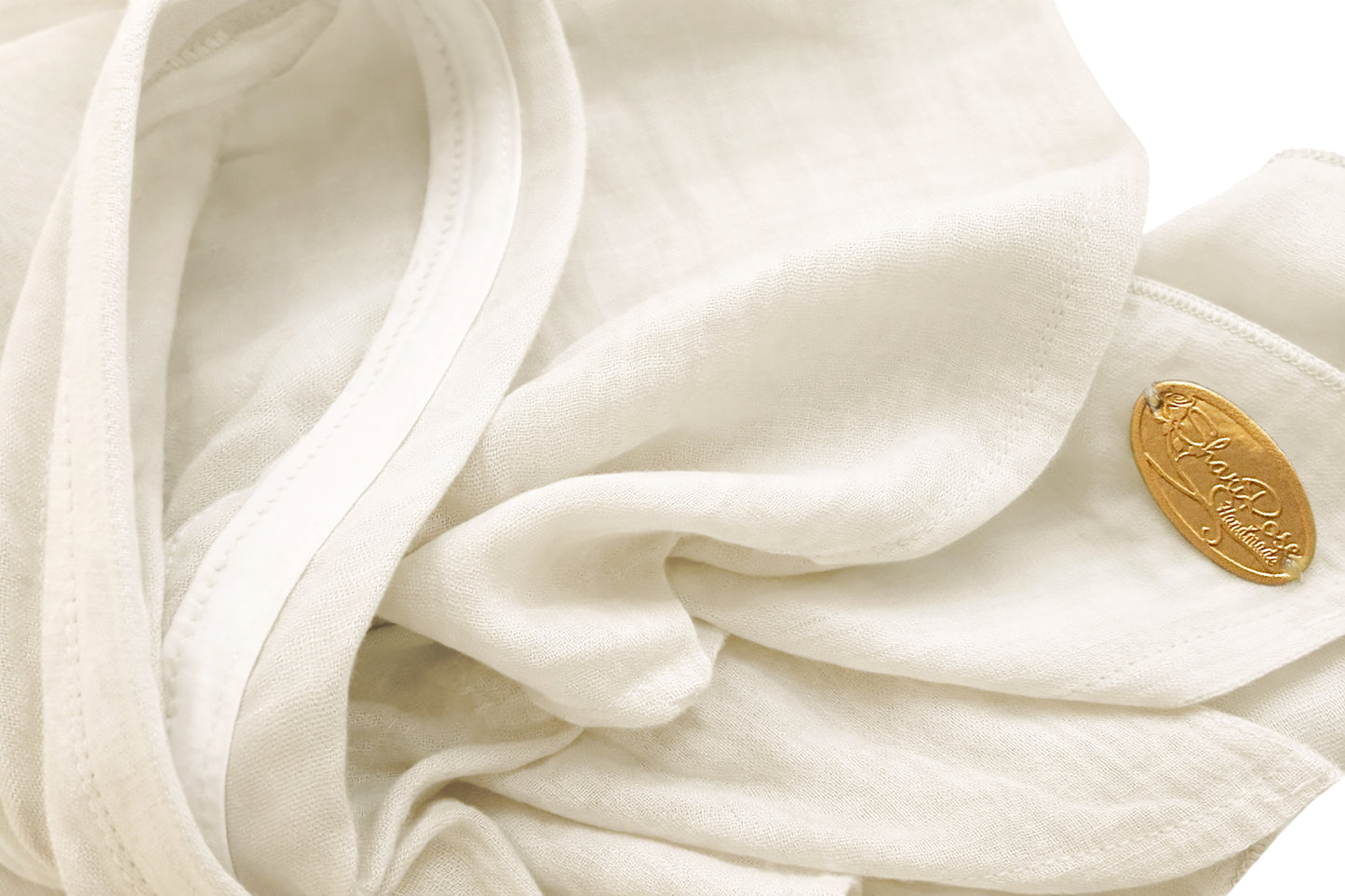 Ivory white non slip headscarf