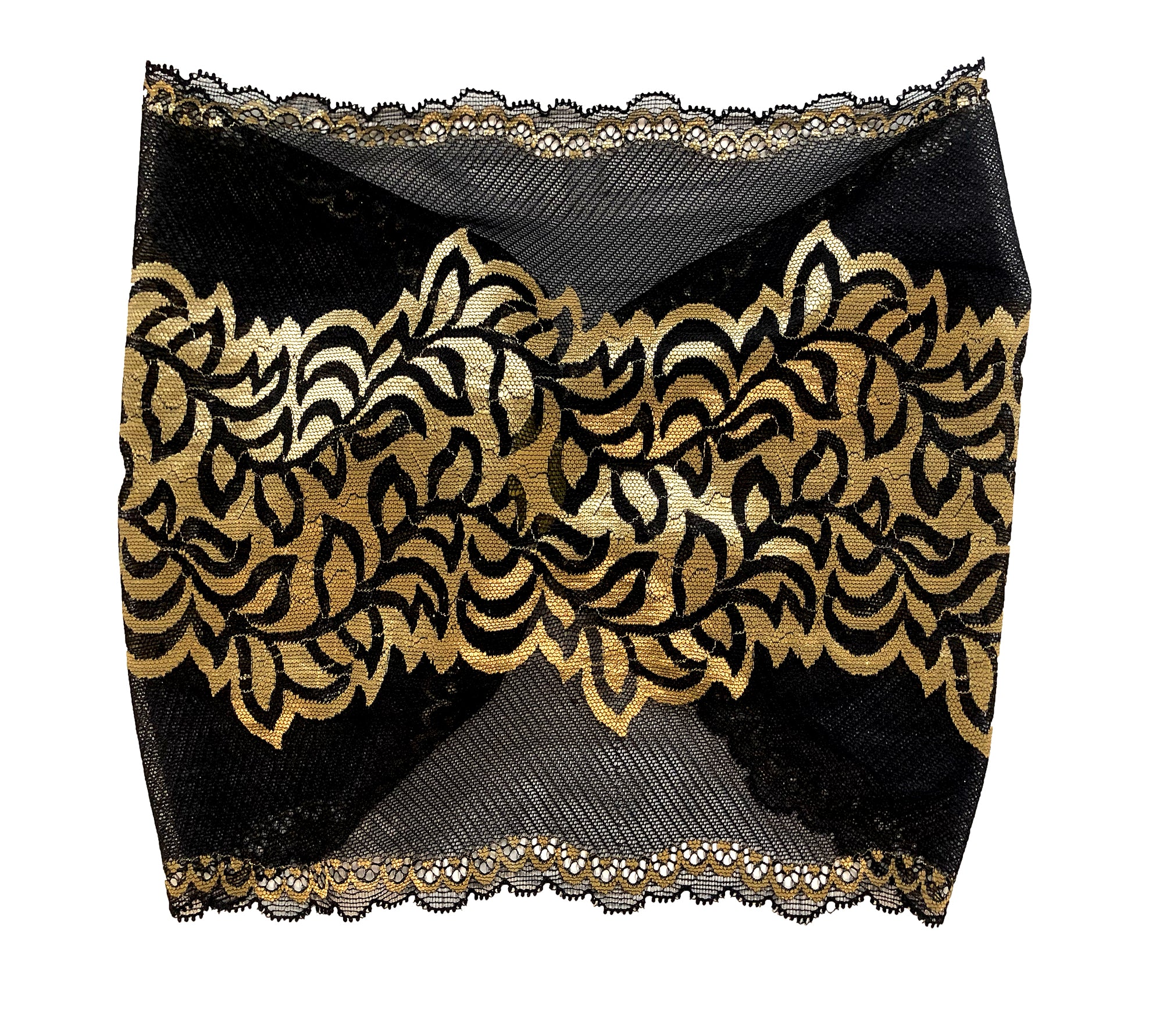 Black lace headband turban headwear