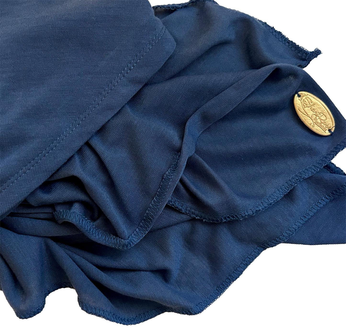 Periwinkle blue non slip cotton headscarf