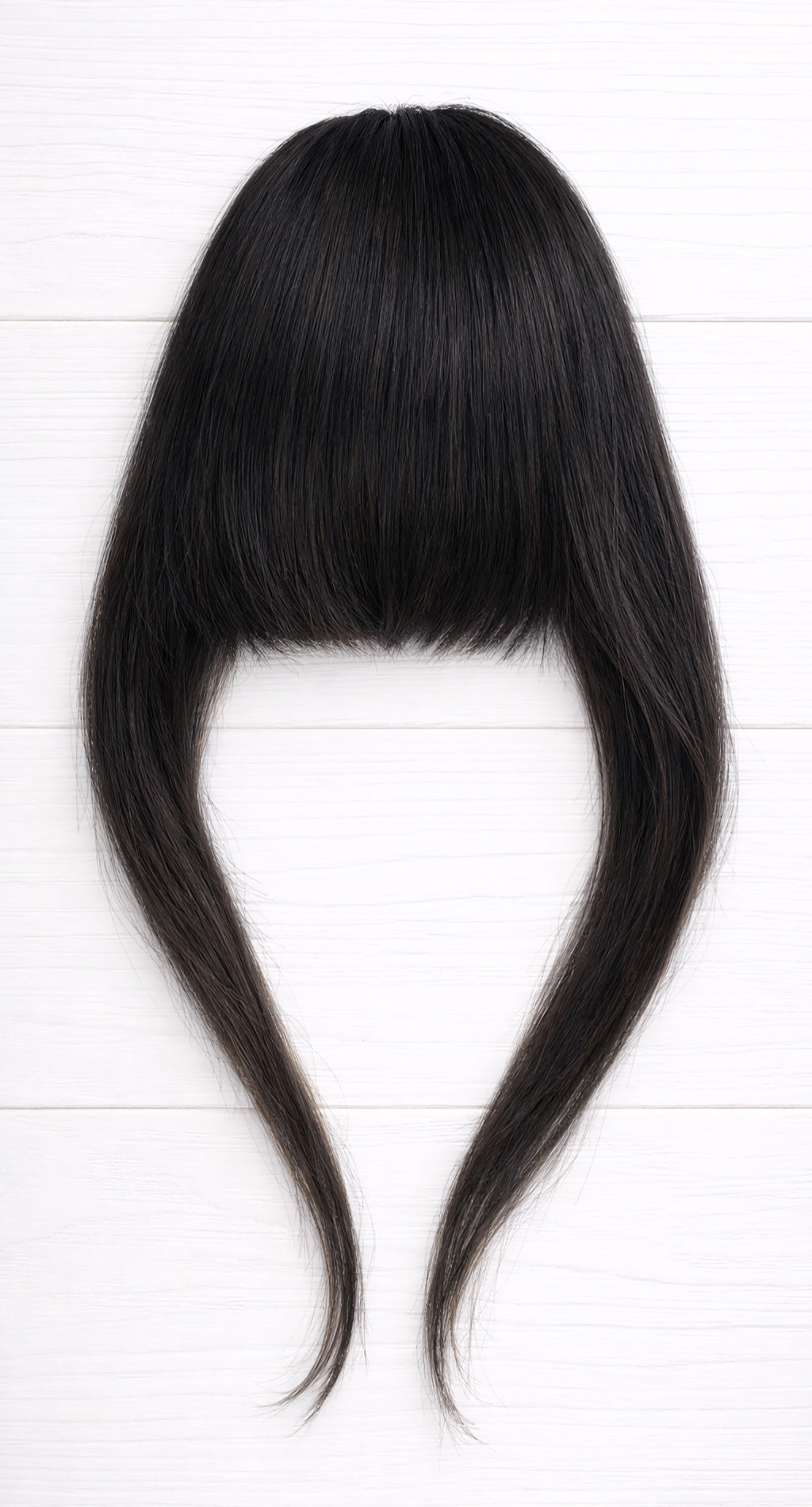 Clip in bangs hair extension mini wig 100% real human (Brunette)