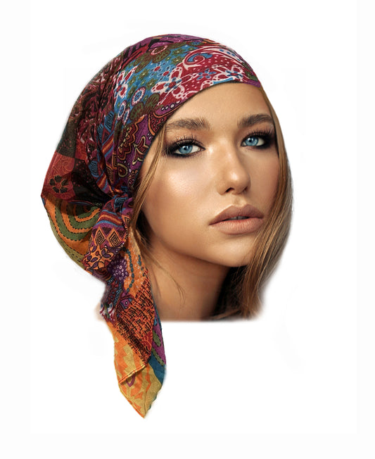 Summer non slip headscarf soft cotton