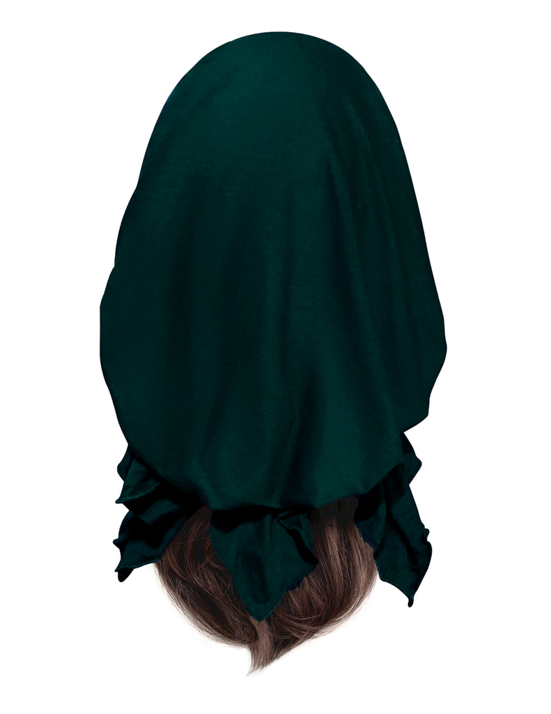 Emerald green soft cotton headscarf