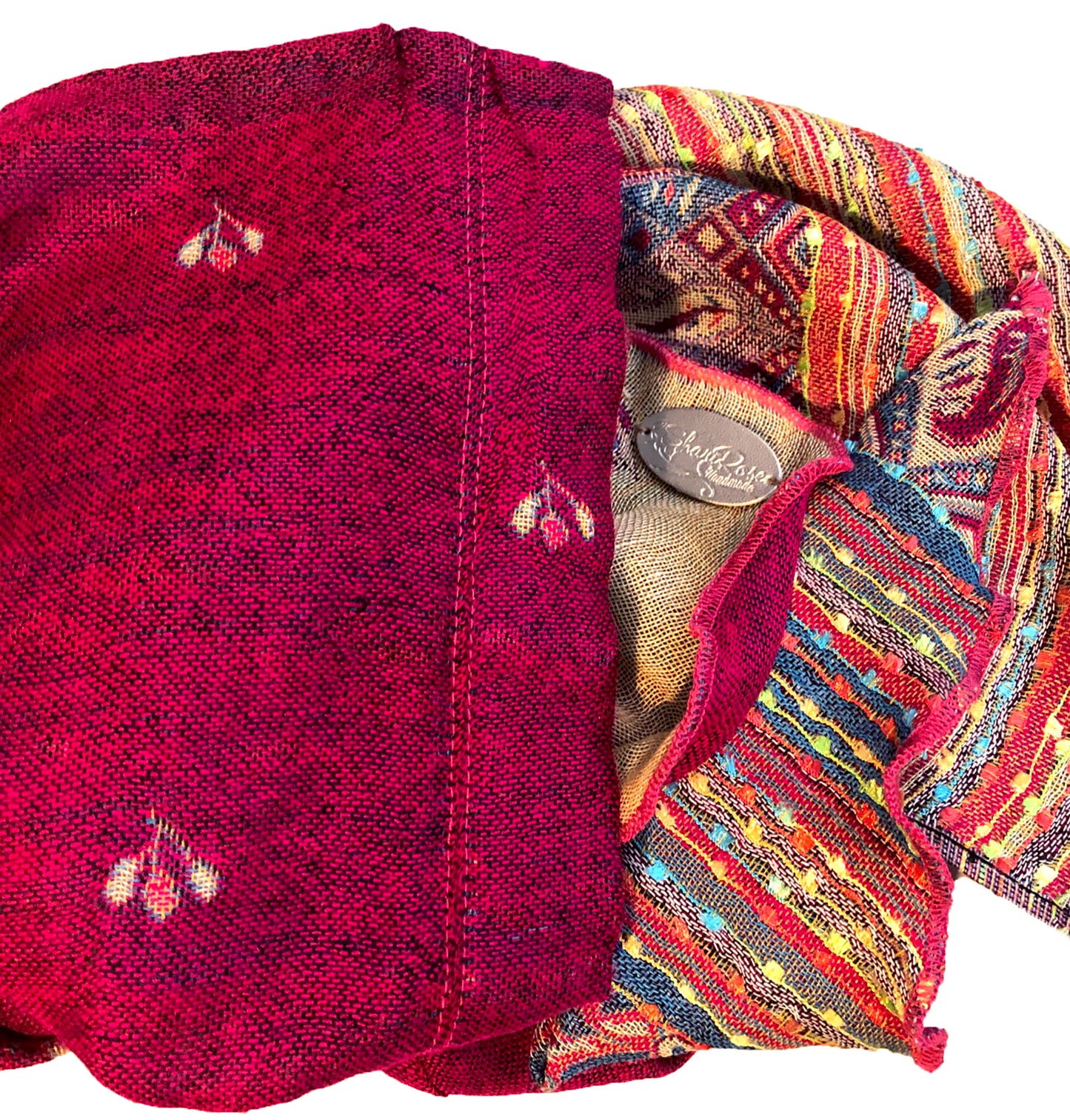 Fuchsia pink soft cashmere non slip headscarf
