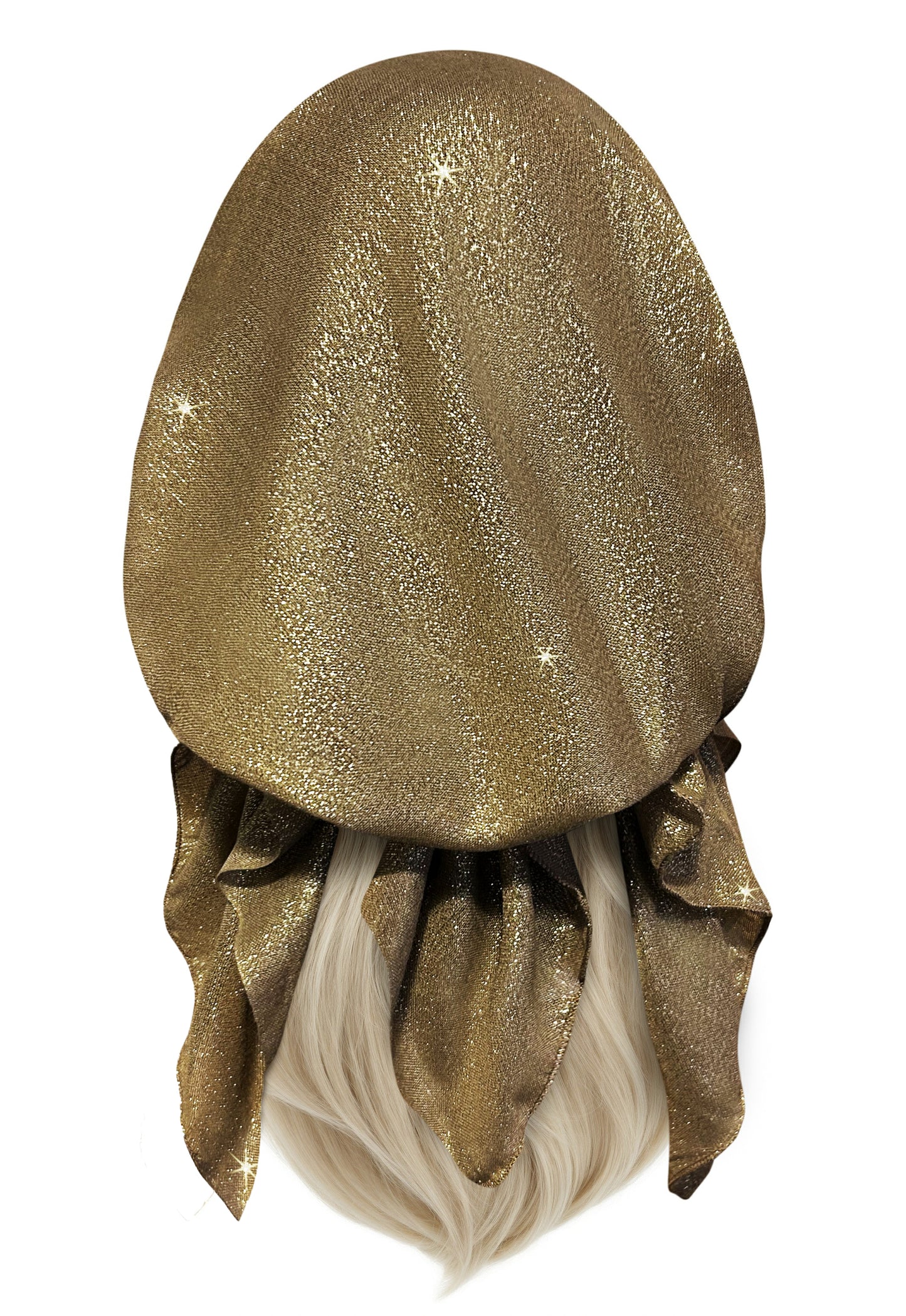 Gold non slip headscarf sparkles