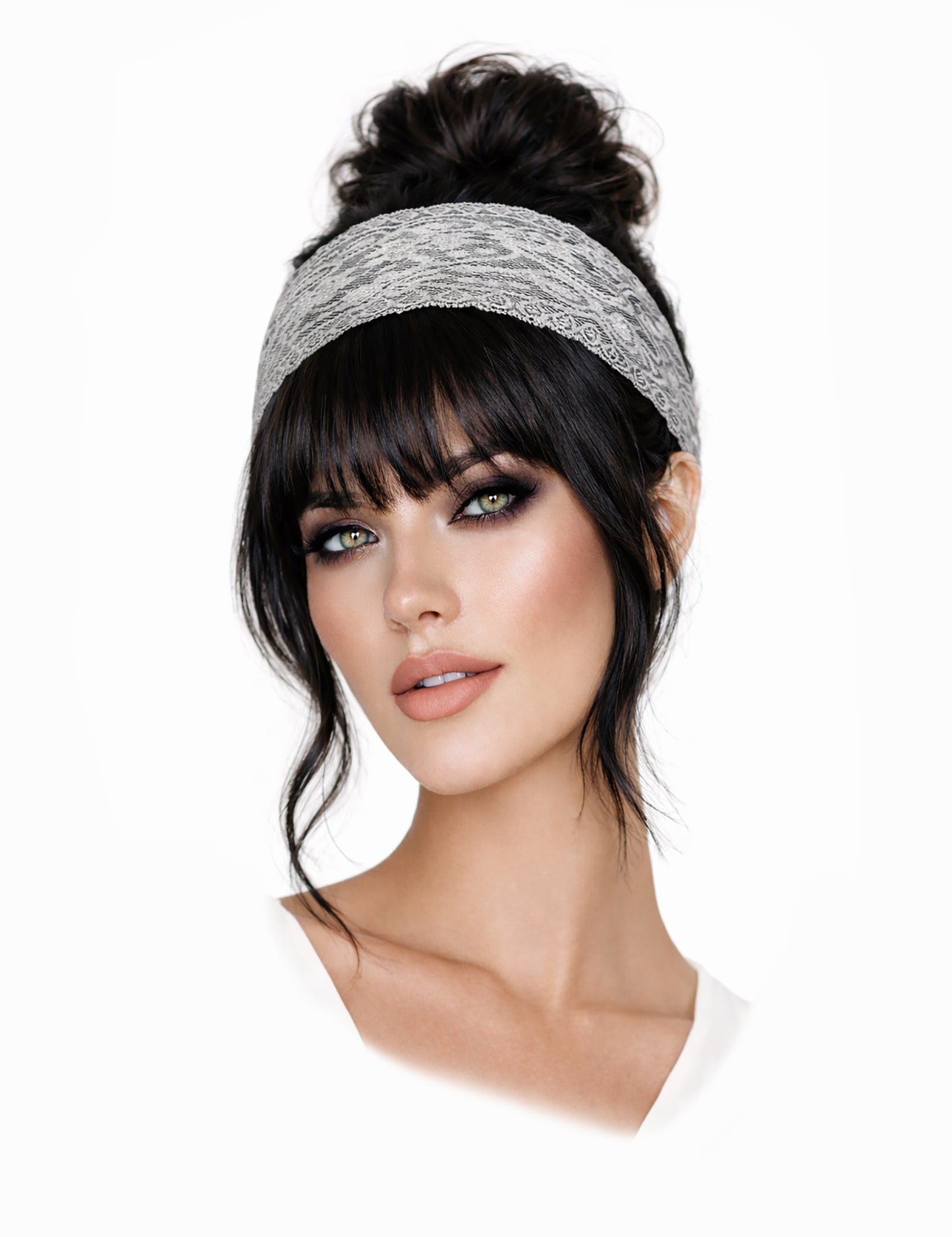 Brunette 100% Human Hair Clip-In Bangs