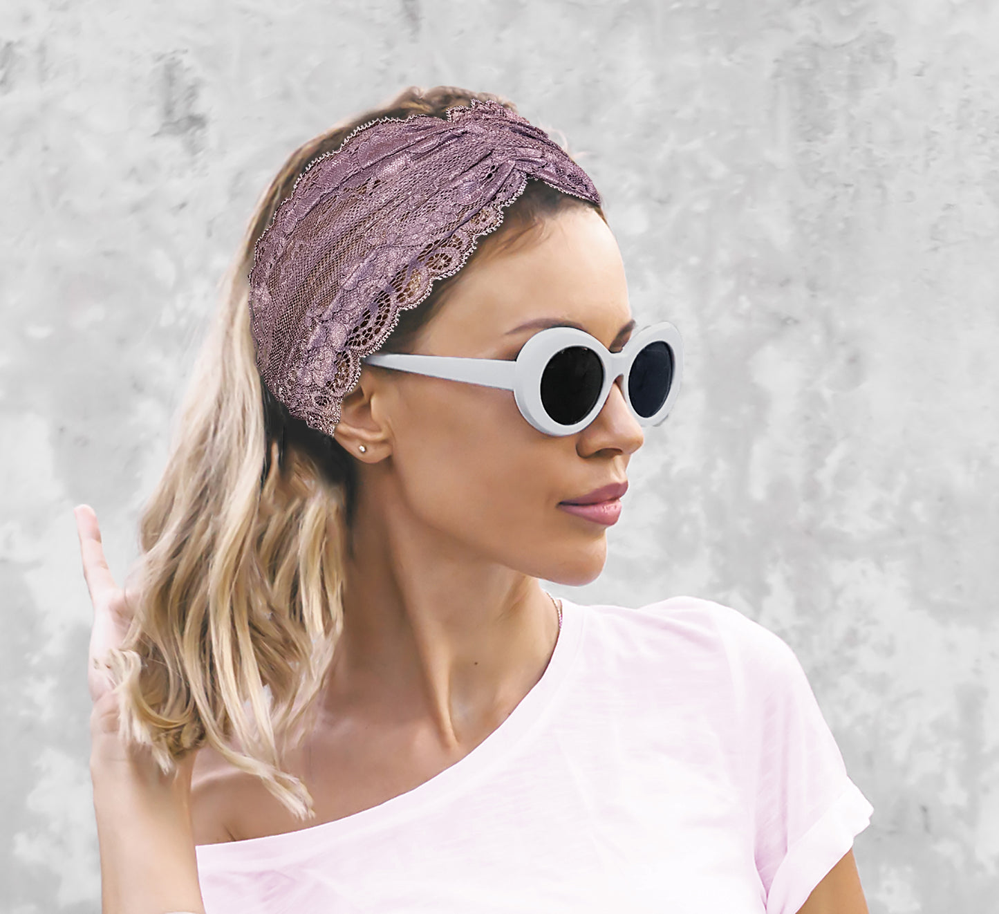 Lavender lace vintage floral