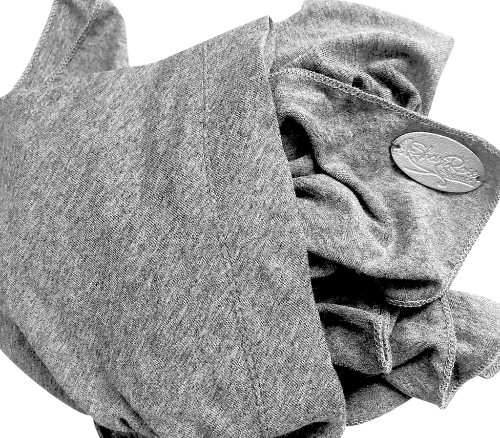 Gray soft cotton pre tied headscarf