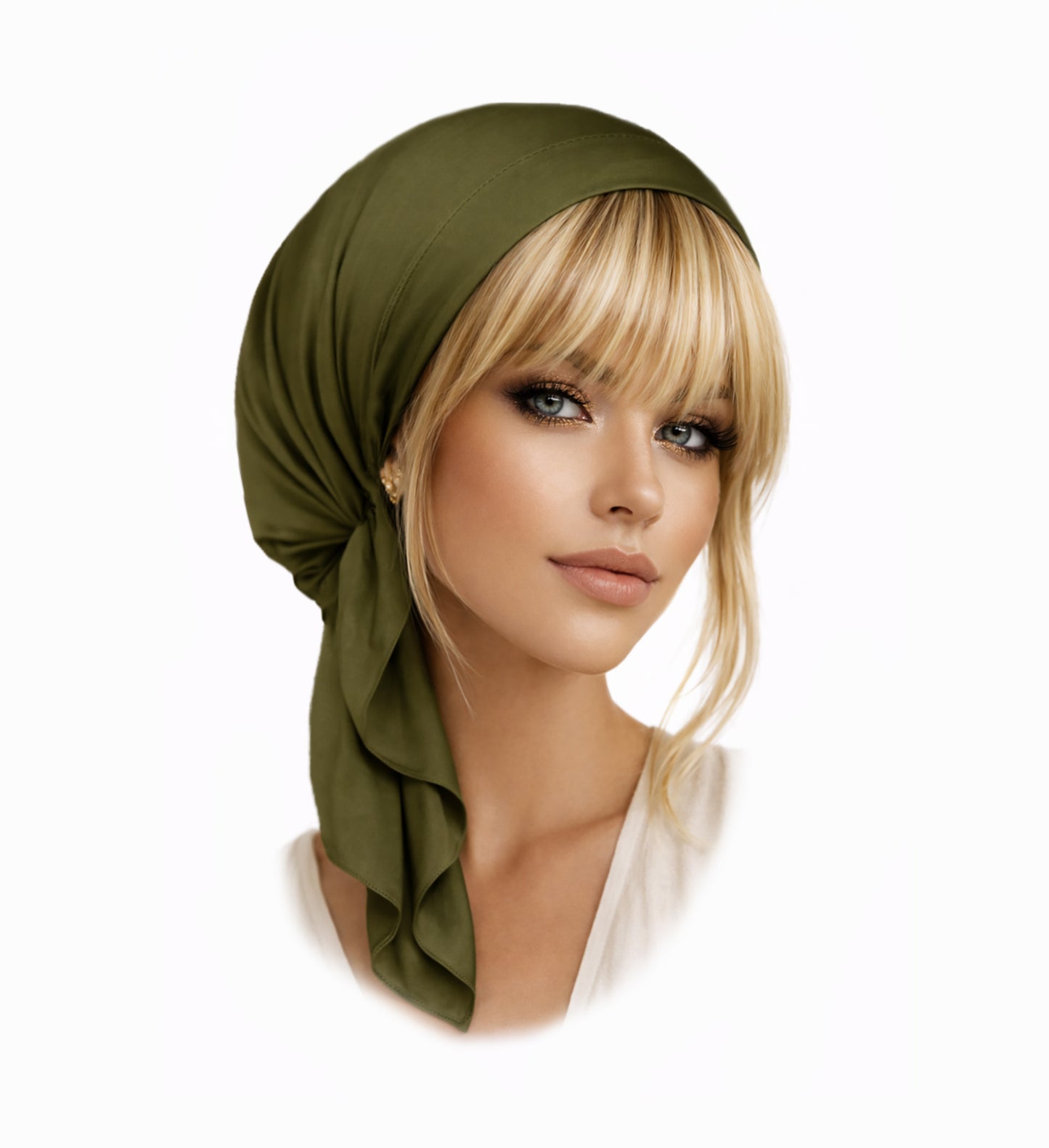 Clip in bangs hair extension mini wig 100% real human (Light blonde mix)