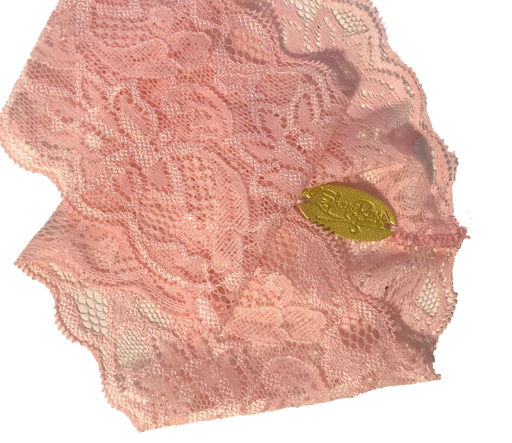 Pink floral lace headband