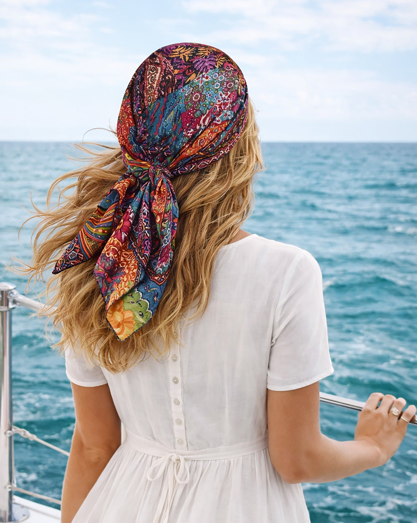 Summer non slip headscarf soft cotton