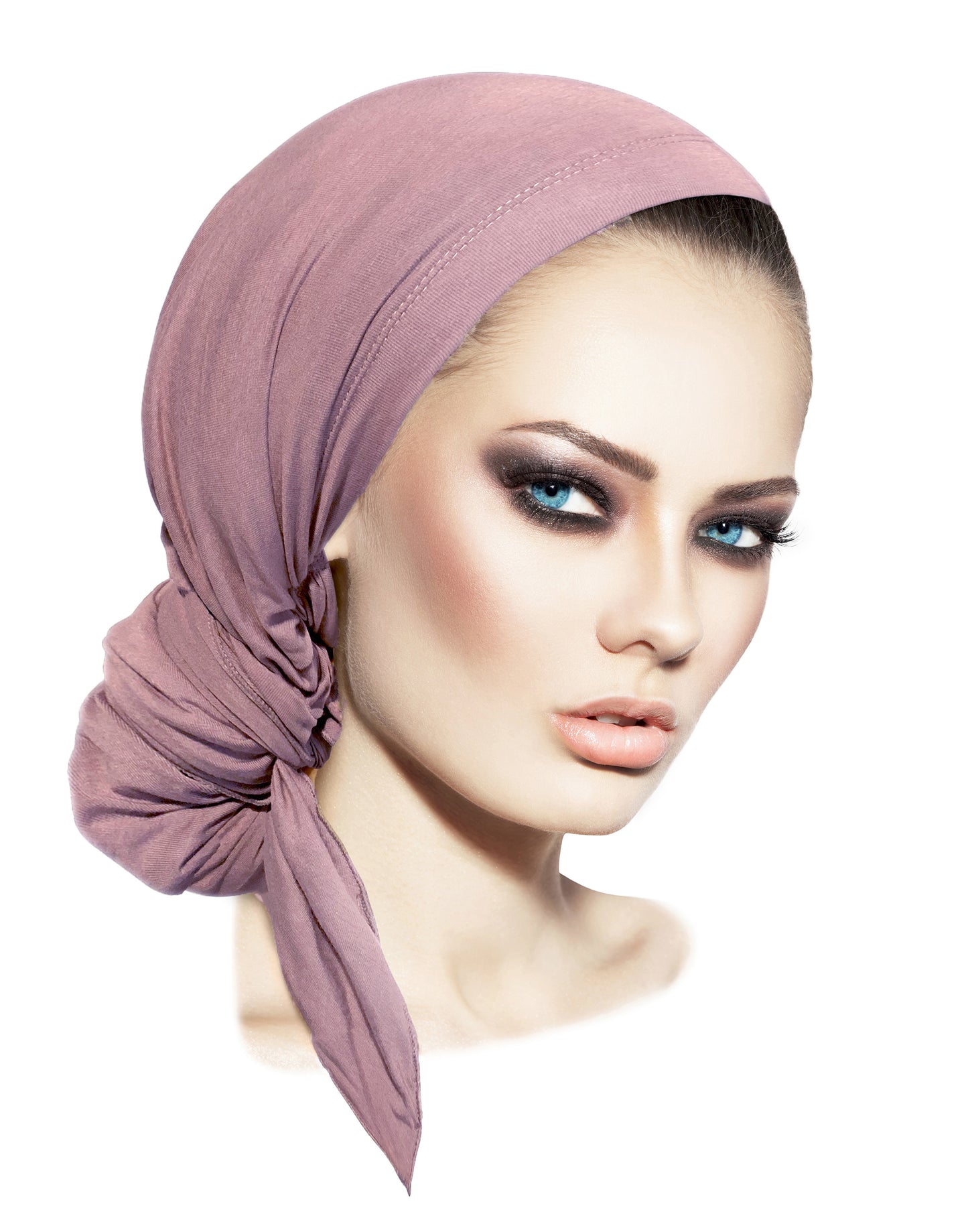 Long lavender soft cotton headscarf