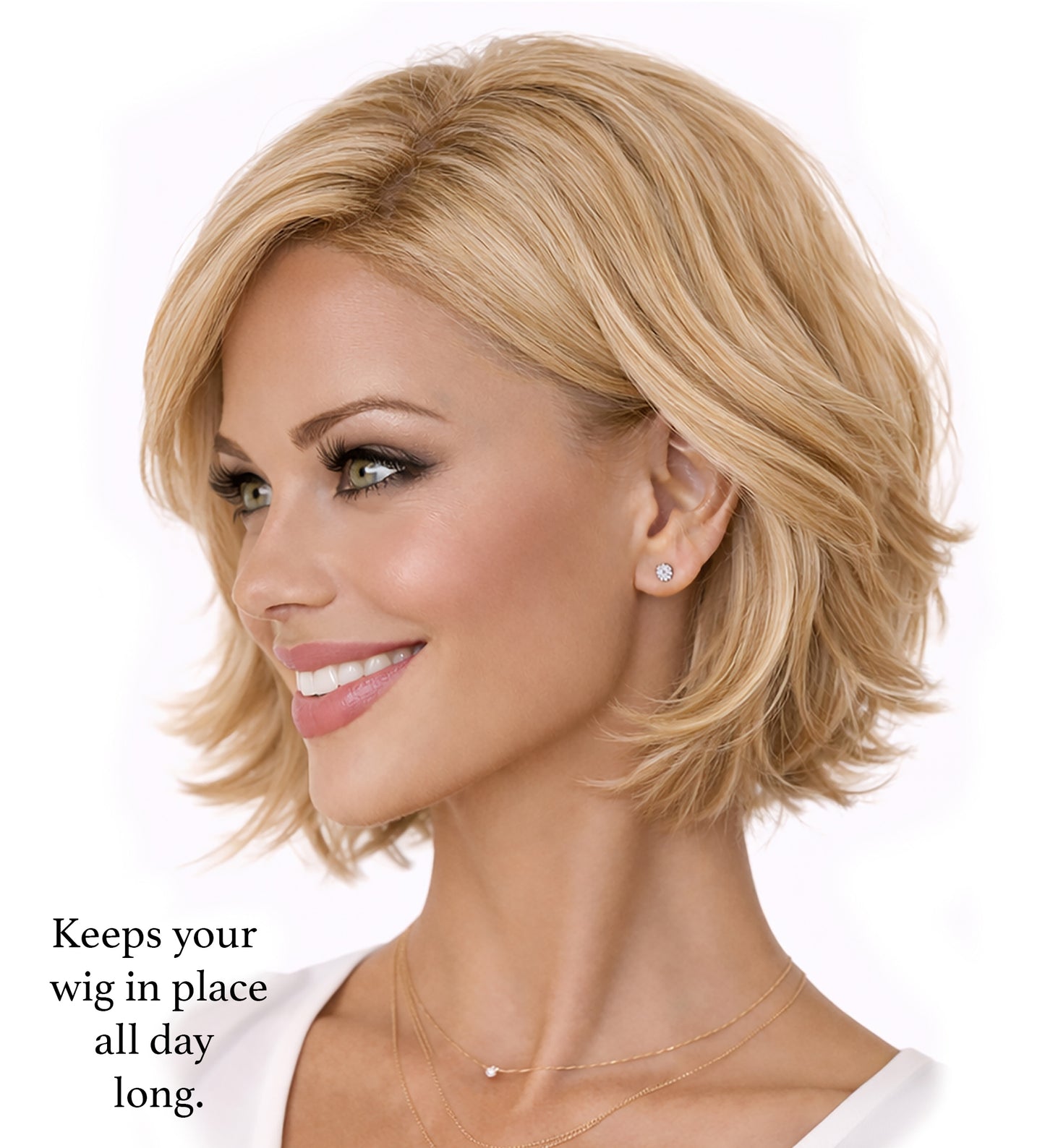 Non-slip beige velour headband for wigs & headscarves