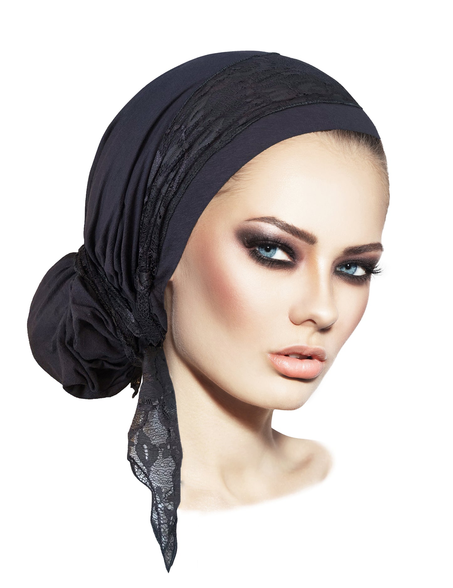 Create the perfect headscarf bun! (small black)
