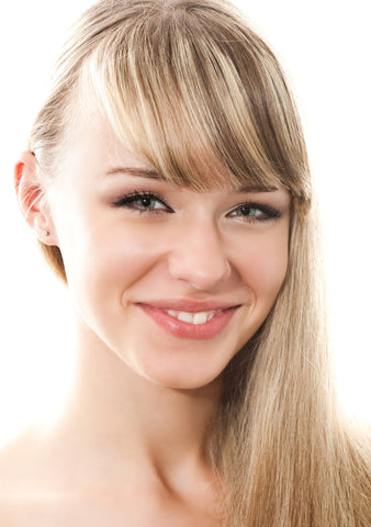 Clip in bangs hair extension mini wig 100% real human (Dirty blonde)